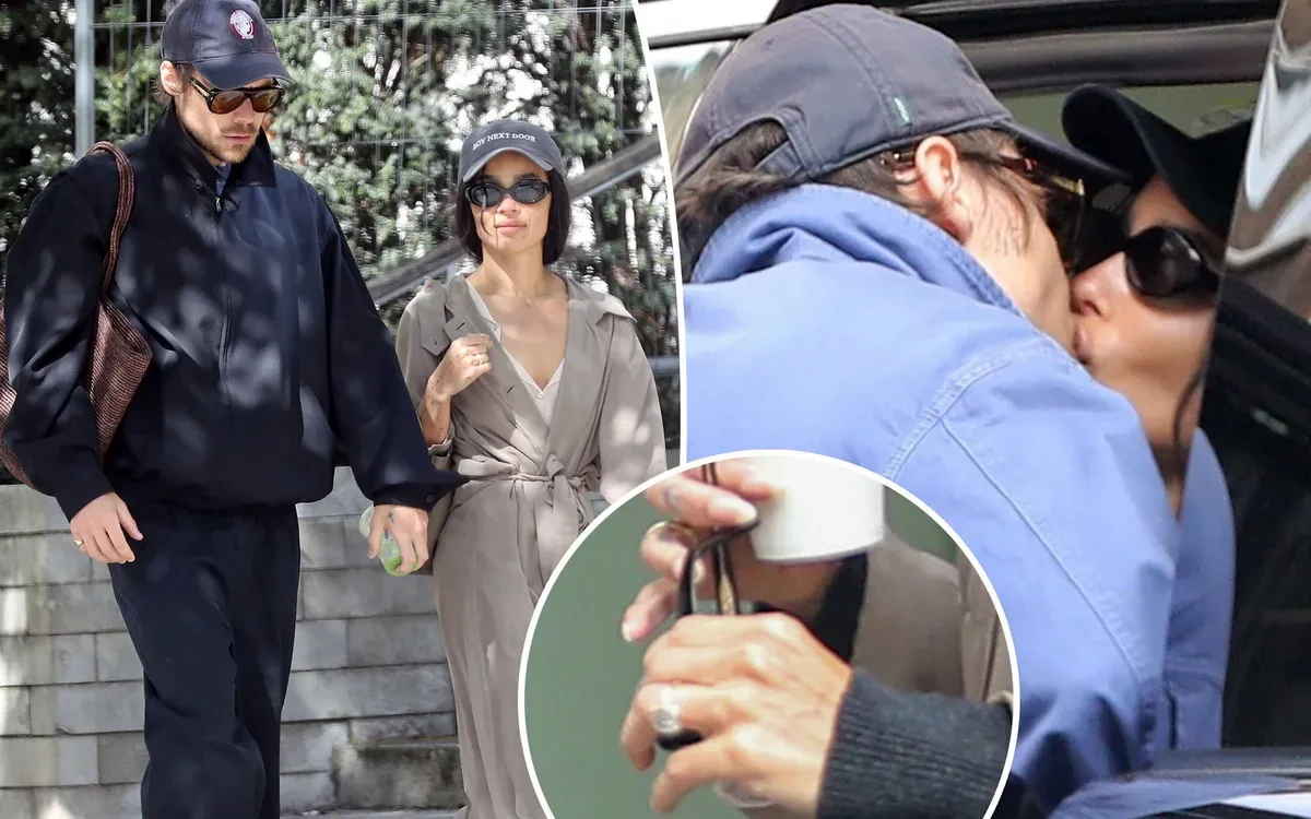Khoảnh khắc ngọt ngào của Harry Styles và Zoë Kravitz khiến người hâm mộ phát sốt. Ảnh: Page Six