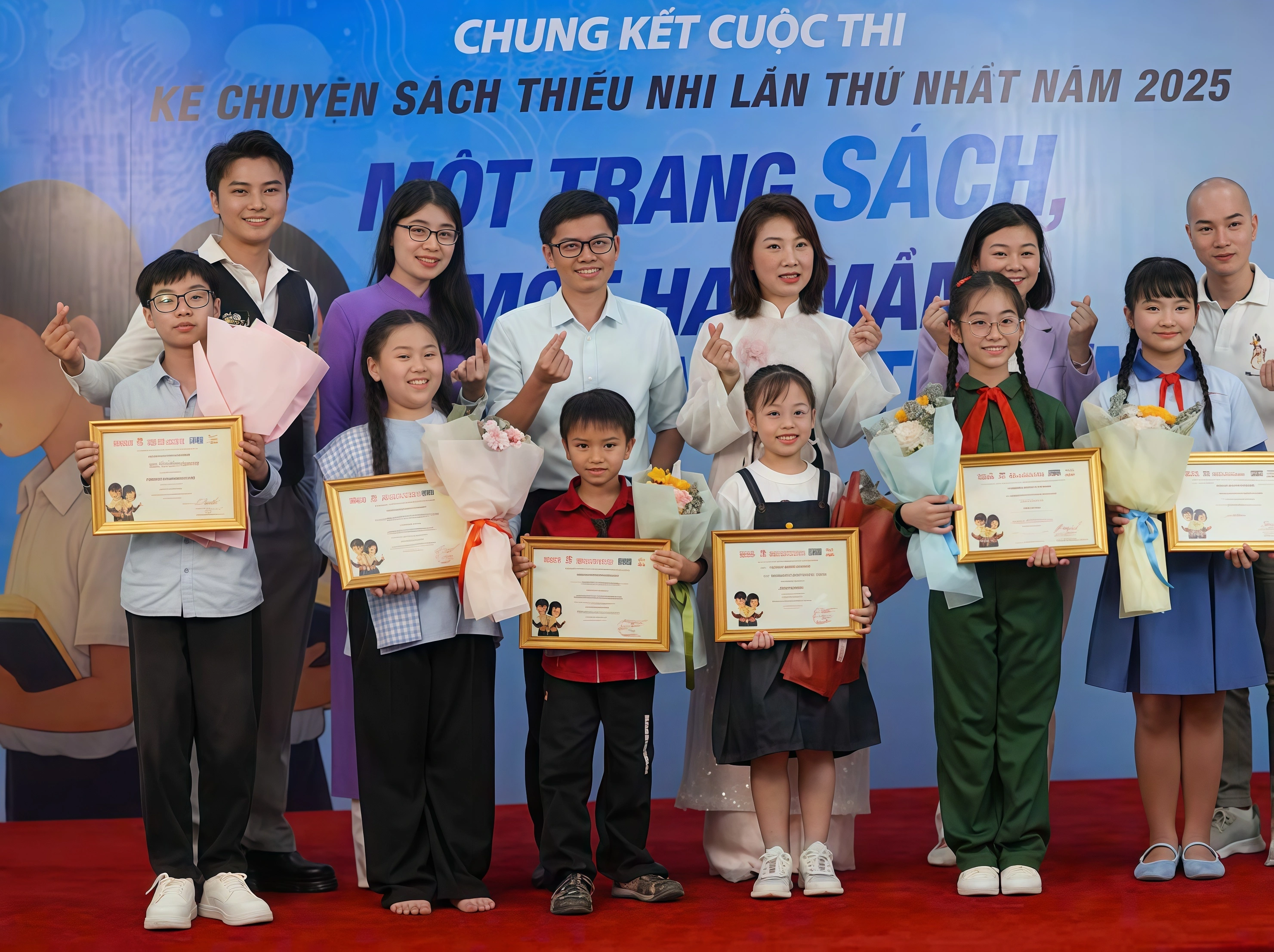 Các thí sinh đạt giải tại chung kết cuộc thi (Ảnh: Ban tổ chức).