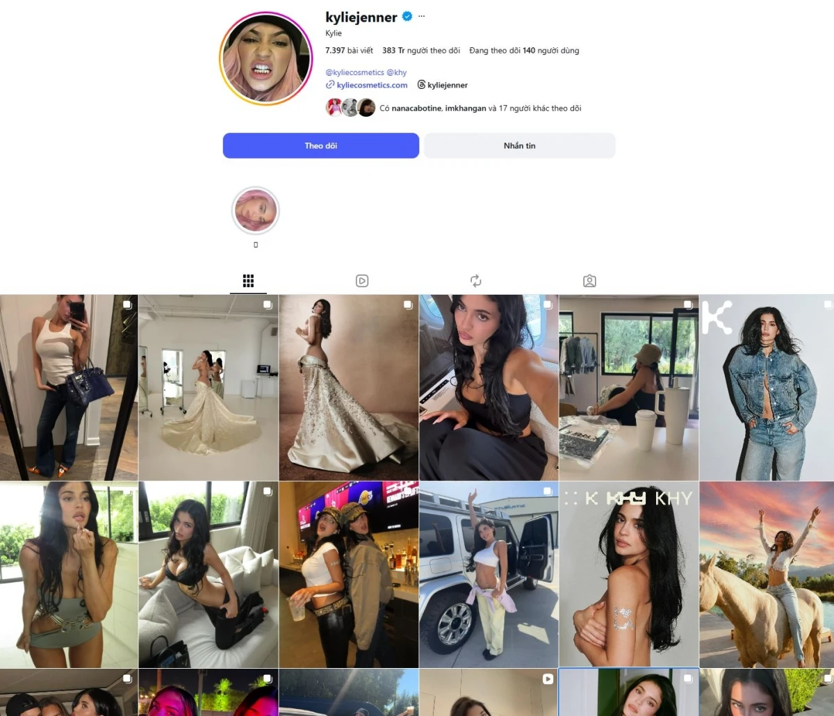 Instagram đã xóa hàng loạt tài khoản bot, phơi bày khoảng cách giữa con số hiển thị và lượng người theo dõi thực tế của Kylie Jenner.
