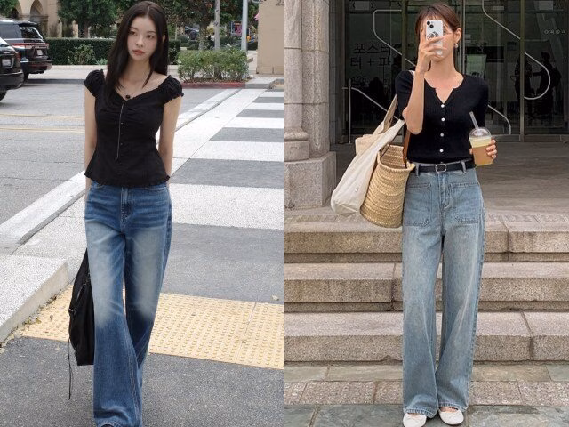 Thiết kế ống suông không chỉ mang lại sự thoải mái mà còn giúp người mặc trông cao ráo và hiện đại hơn.